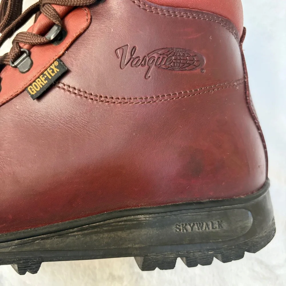 VASQUE Leather Skywalk Sundowner Hiking Boots Gore-Tex Mens 10.5 Brown 7935 VTG